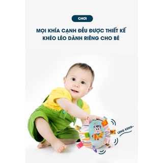[Tiếng chuông nhỏ vang] Bóng vải lục lạc, luyện cầm nắm an toàn cho trẻ sơ sinh