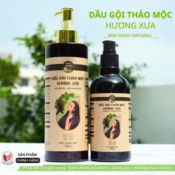 Dầu gội Bưởi Bồ Kết cho Nữ | Dầu gội Thảo Mộc Thiên Nhiên mọc tóc cho da khô, gàu, chấy, nấm | Linhducon.Healthy