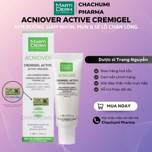 Kem dưỡng martiderm acniover active cremigel giảm nhờn, mụn & se lỗ chân lông (40ml)