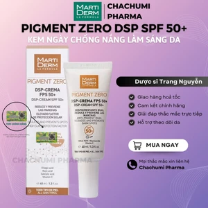 Kem ngày chống nắng làm sáng da, mờ sắc tố martiderm pigment zero dsp SPF50+ cream (40ml)