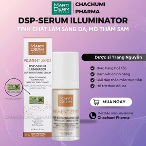 Tinh chất làm sáng da, mờ thâm martiderm pigment zero dsp serum illuminator (30ml)