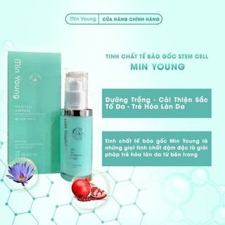 Min Young tinh chất tế bào gốc dưỡng trắng cải thiện sắc tố da trẻ hóa làn da 40ml