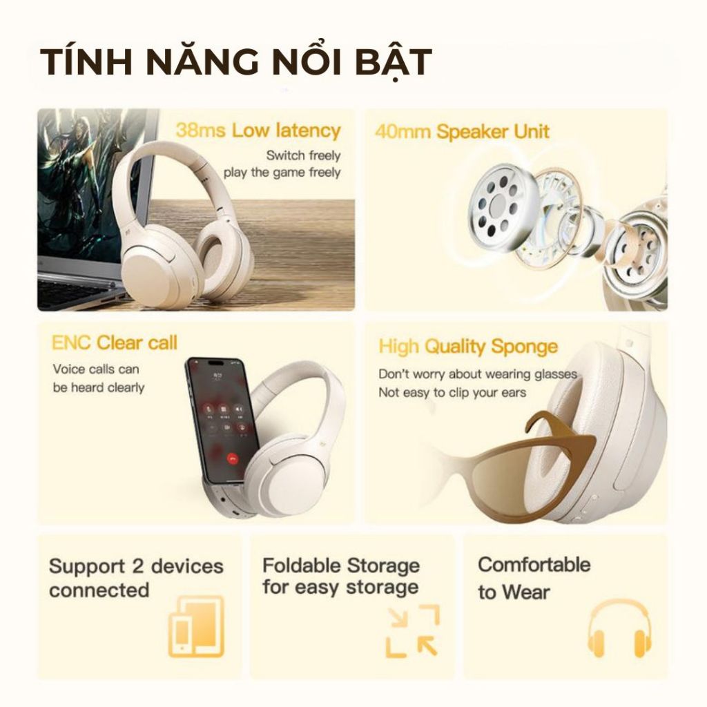 Tai nghe bluetooth iKF-T1 Pro, Âm bass mạnh mẽ, pin trâu 100Hkết nối 2 thiết bị - Bảo hành 12 tháng | BigBuy360 - bigbuy360.vn