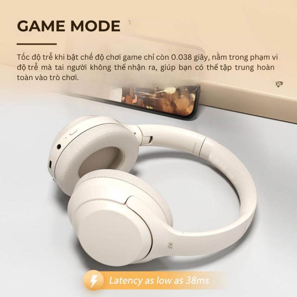 Tai nghe bluetooth iKF-T1 Pro, Âm bass mạnh mẽ, pin trâu 100Hkết nối 2 thiết bị - Bảo hành 12 tháng | BigBuy360 - bigbuy360.vn