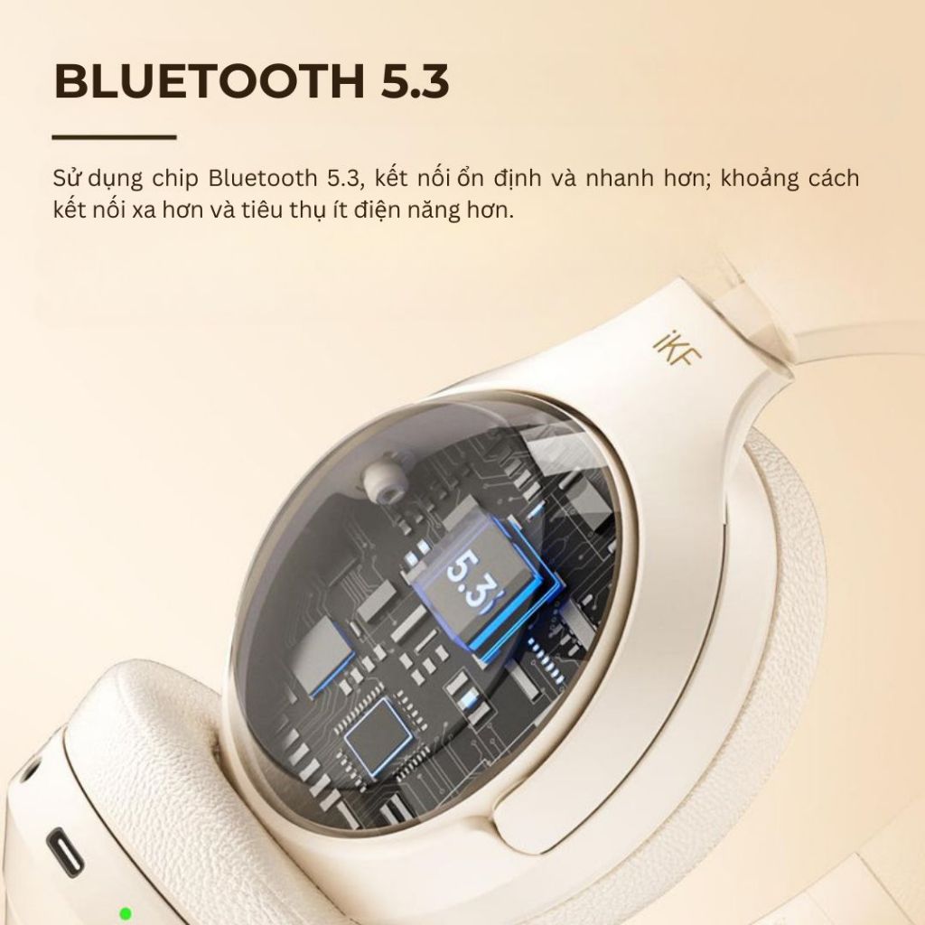 Tai nghe bluetooth iKF-T1 Pro, Âm bass mạnh mẽ, pin trâu 100Hkết nối 2 thiết bị - Bảo hành 12 tháng | BigBuy360 - bigbuy360.vn