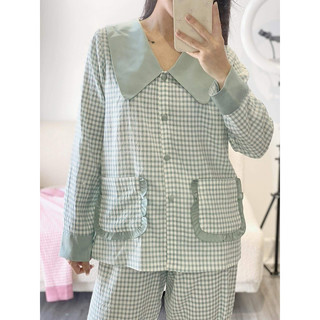 𝗛𝗮̀𝗻𝗴 𝗰𝗵𝗶́𝗻𝗵 𝗵𝗮̃𝗻𝗴 Set Đồ Ngủ Pyjama 𝐋𝐞𝐚𝐥𝐢𝐚 form rộng kẻ chất siêu nhẹ - O.N WORKSHOP