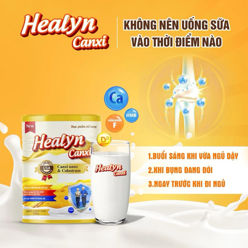( Mua 2 Tặng 1 ly khuấy tự động )Sữa HEALYN Canxi 800g ,Chính hãng ...