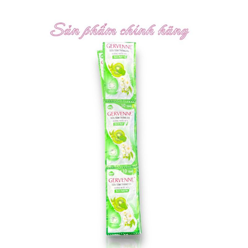 Combo 3 dây Sữa tắm Gervenne dây 12gói 3 mùi cho khách lựa chọn.