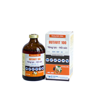 Thuốc thú y Butavit 100 Vb Pharma kích thích thèm ăn, tăng lực hồi sức cho chó mèo gà đá gia súc gc