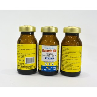 Thuốc thú y Butavit 100 Vb Pharma kích thích thèm ăn, tăng lực hồi sức cho chó mèo gà đá gia súc gc