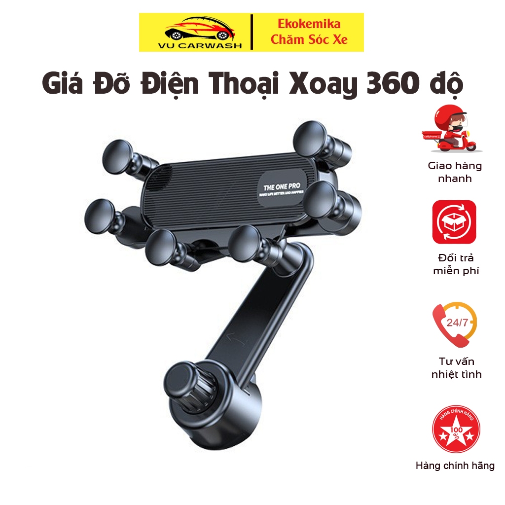 Giá Đỡ Điện Thoại Ô Tô Đa Năng Xoay 360 Độ Định Vị Chân Đế Đa Năng Ô Tô Gắn Cửa Gió Điều Hòa(6 điểm đỡ)