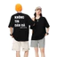 Áo Thun Unisex Không Tin Đàn Bà / Không Tin Đàn Ông in Nhũ Kim Tuyến Lấp Lánh Chất Vải Thun Mềm Mịn Form Rộng Trend