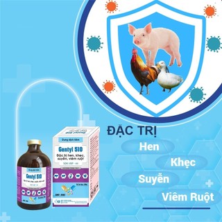 Thuốc thú y Gentyl 510 Vb Pharma trị viêm phổi viêm ruột trên chó mèo gà đá chim cảnh gia súc giacầm