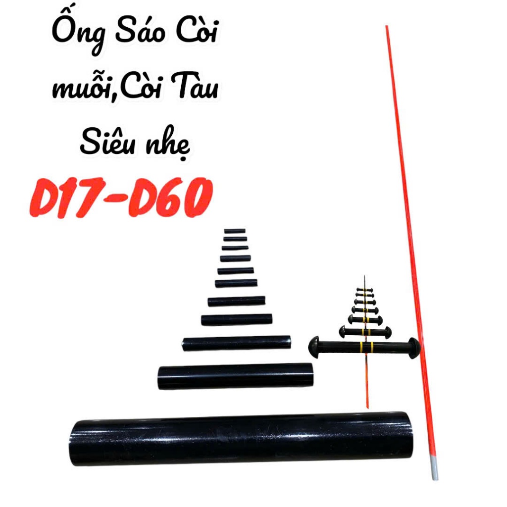 ống sáo nhựa khoan sẵn siêu nhẹ chống đâm bổ d34 đến d60