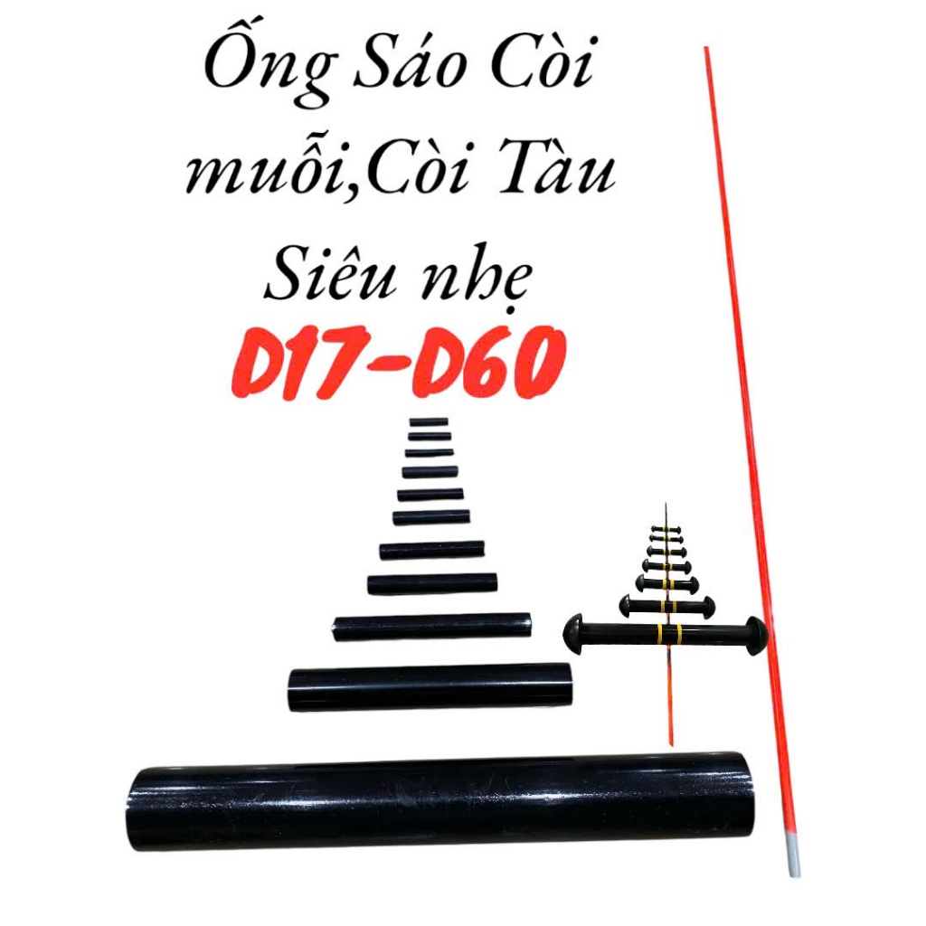 ống sáo nhựa khoan sẵn siêu nhẹ chống đâm bổ d34 đến d60