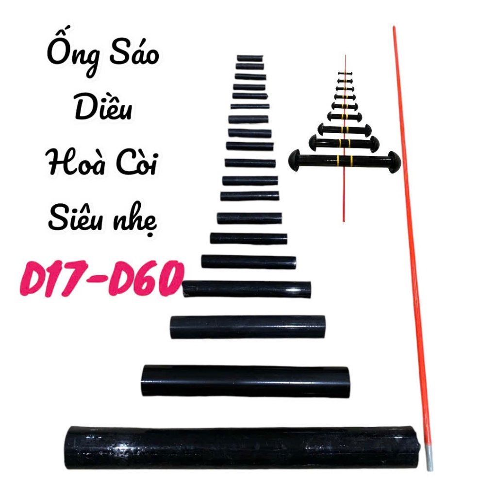 ống sáo nhựa khoan sẵn siêu nhẹ chống đâm bổ d34 đến d60