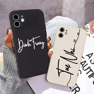 ỐP LƯNG IN TÊN RIÊNG CHỮ KÝ iPhone 6 6plus 6s 6s plus 6 7 7plus 8 8plus x xs xs max 11 11 pro 11 12promax 13/14/15promax
