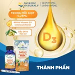 Vitamin D3 thuần tinh khiết Nordic Naturals lọ 22,5ml, Hỗ trợ phát triển hệ xương răng & nhịp giấc ngủ cho bé 0-12 tháng — ảnh 4