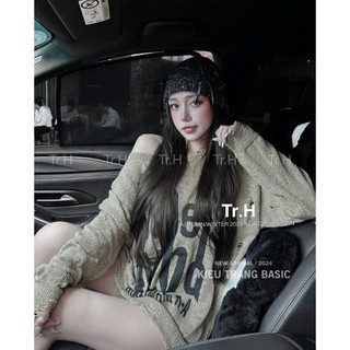 Áo Len Dài Tay The Who Rách Cổ Tròn Vintage Cá Tính Trẻ Trung QCCC Cao Cấp Freesize
