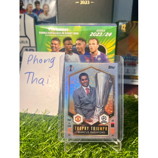 Thẻ bóng đá Marcus Rashford Trophy Triumph Topps Match Attax UCL 2024/25