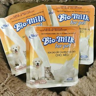Combo 10 & 5 Gói Sữa Bio Milk Cao Cấp 100g Cung Cấp Canxi Cho Chó Mèo Con Sơ Sinh, Thú Cưng Mang Bầu