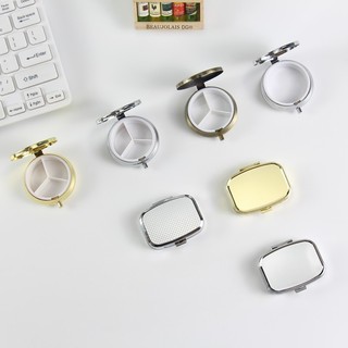 Phôi Gương Thêu, Hộp Đựng Thuốc, Hộp Đựng Phấn Mỹ Phẩm Mini Thêu DIY, Gương Thêu Tay