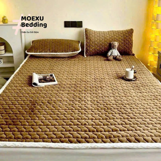 Thảm trải giường lông cừu nỉ nhung Màu Xu Hướng 2024, thảm nỉ nhung đa năng 3 lớp - Đủ Kích Thước