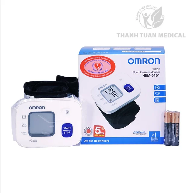 Máy đo huyết áp điện tử cổ tay cao cấp Omron HEM-6161