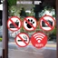 Decal Dán Biển Báo No Smoking Free Wifi Cấm Ăn Uống Push Pull Sticker biển báo kháng nước dán kính gỗ tường DCL-9-NHIEU
