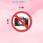 Decal Dán Biển Báo No Smoking Free Wifi Cấm Ăn Uống Push Pull Sticker biển báo kháng nước dán kính gỗ tường DCL-9-NHIEU