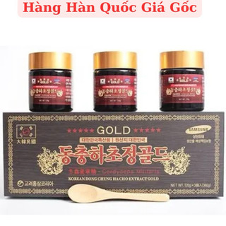 [DATE MỚI] Cao Đông Trùng Hạ Thảo GOLD Hộp Gỗ Đen 3 lọ Hàn Quốc
