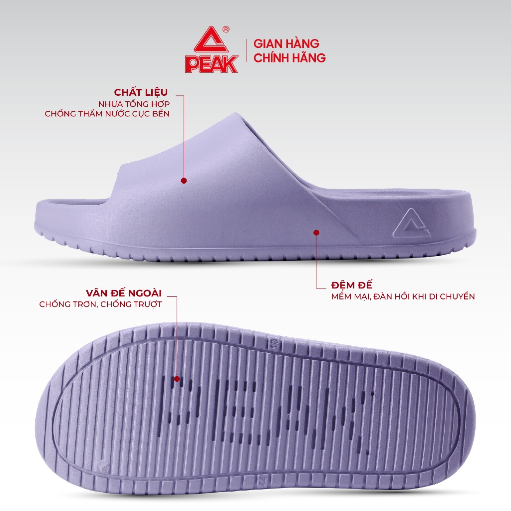 Ảnh Dép quai ngang đúc nguyên khối PEAK Slippers phiên bản mới đế cao RLW2401 1