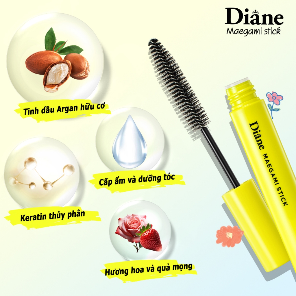 Ảnh Mascara chuốt tóc giữ nếp mềm mượt tự nhiên tạo kiểu tóc Diane Maegami Stick Natural 10ml 4