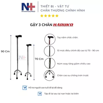 [ Hoả Tốc ] Gậy Chống Cho Người Già 3 Chân 4 Chân Inox, Nạng Khuỷu, Gậy Inox