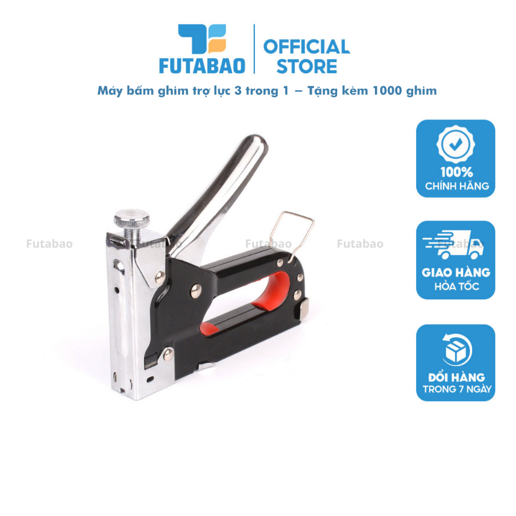 Máy bấm ghim đa năng, Kìm bắn đinh ghim cầm tay 3 trong 1 có trợ lực,cỡ ...