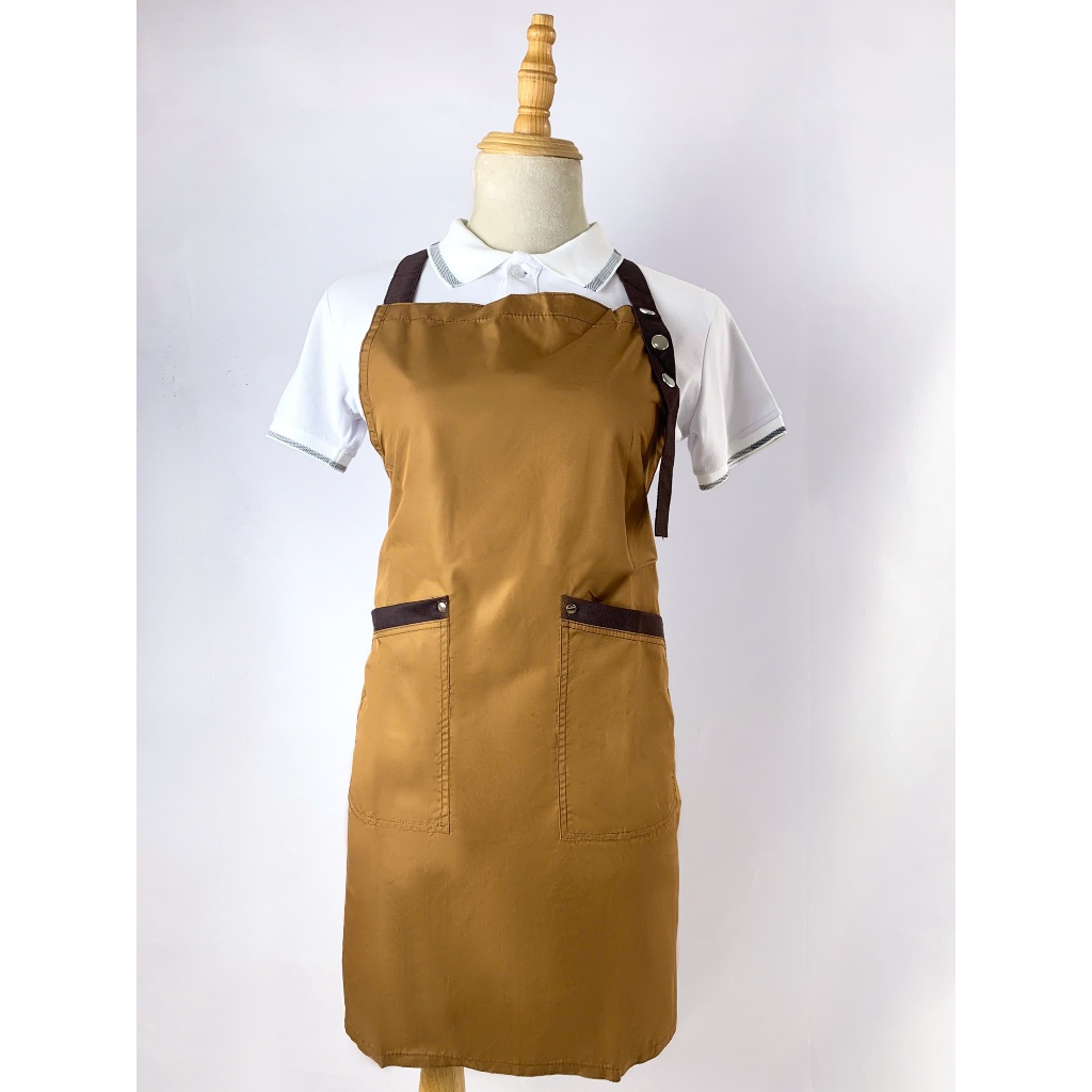 Tạp Dề Dài Kaki Dày Dặn Cho Bartender, Phục Vụ Quán Cafe, Nhà Hàng, Quán Ăn - Form Đẹp, Nhiều Màu