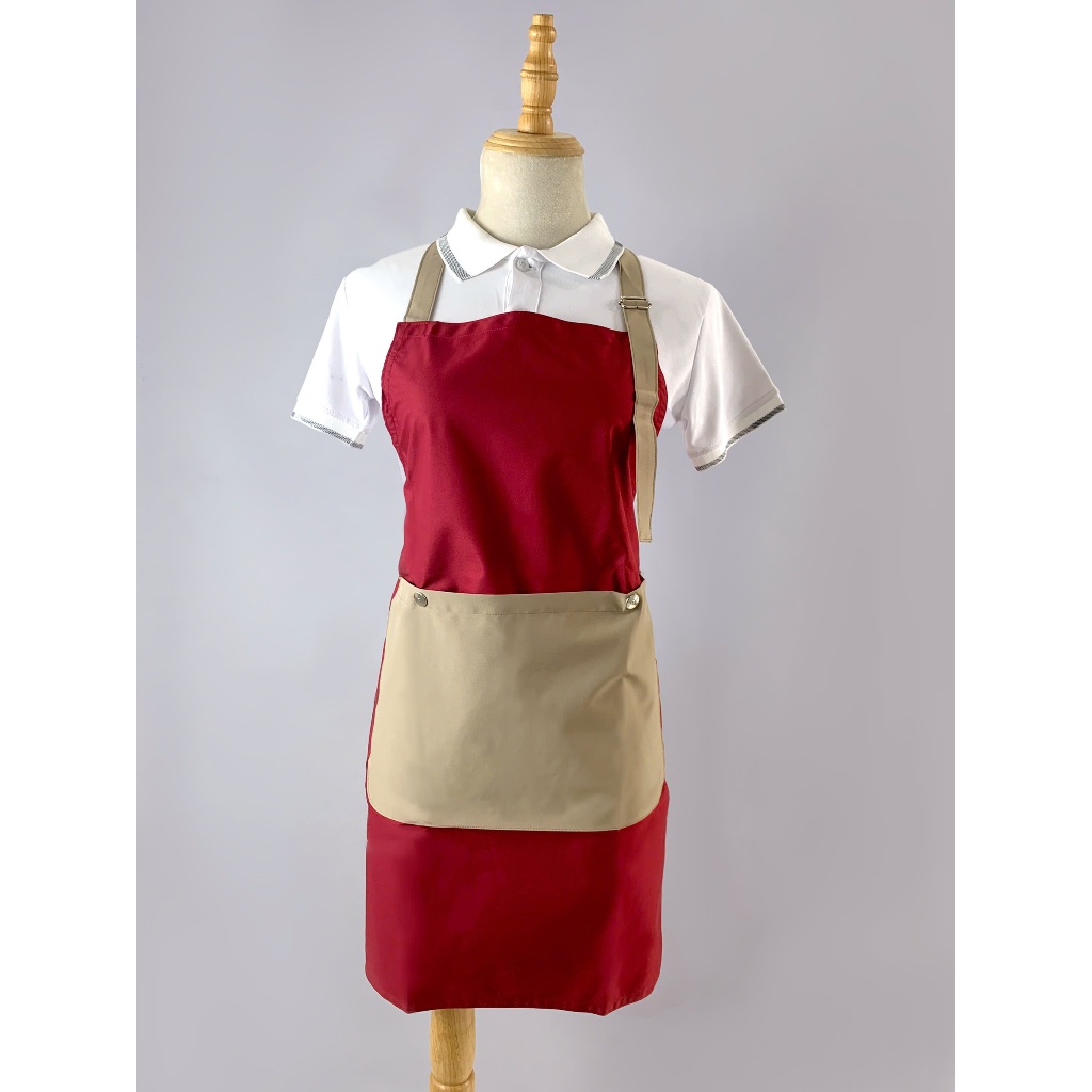 Tạp Dề Dài Kaki Dày Dặn Cho Bartender, Phục Vụ Quán Cafe, Nhà Hàng, Quán Ăn - Form Đẹp, Nhiều Màu