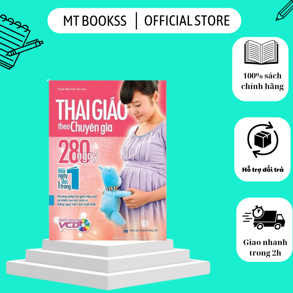 Sách - Thai Giáo Theo Chuyên Gia - 280 Ngày Mỗi Ngày Đọc 1 Trang