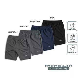 Quần đùi gió nam thể thao KEYMAN phối thân sau chất gió thể thao co giãn 4 chiều,lưng thun mềm mại co giãn thoải mái QSG