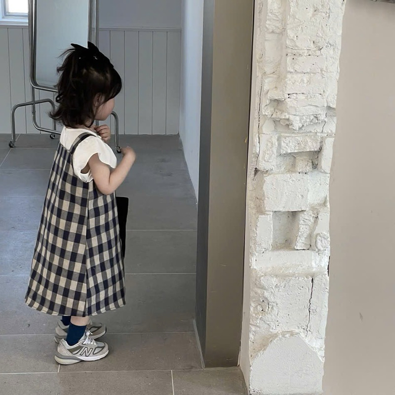 DL45 sét áo rời, yếm kẻ cho bé diệu linh shop kids- váy chất liệu thô hàn mềm mịn thoáng mát cho bé đi học chơi 8-38kg