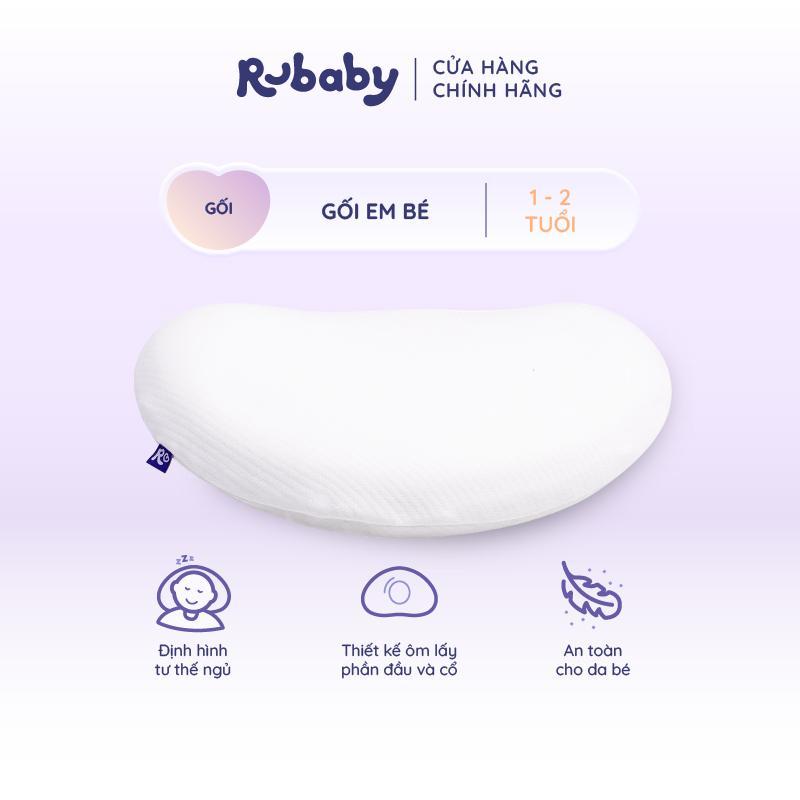 Ảnh Gối Em Bé (0-4 tuổi) Rubaby,  Chất Liệu Memory Foam Êm Ái, Thiết Kế Nâng Đỡ Phần Cổ Vai Gáy Cho Bé 2