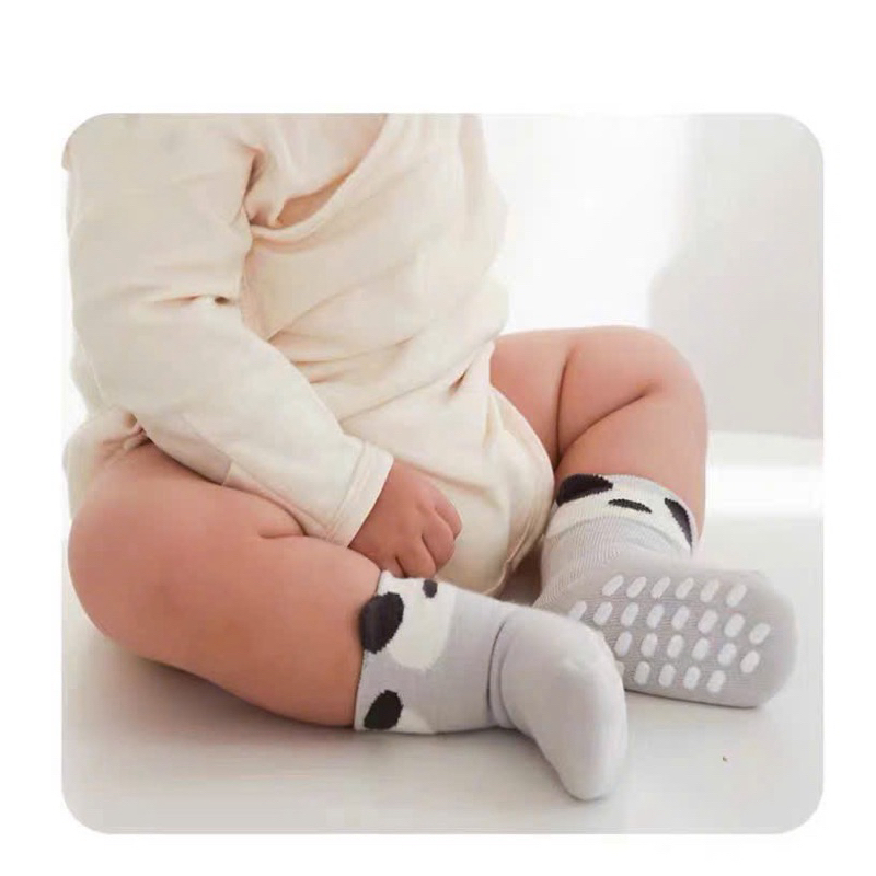 Sét 5 đôi Tất trẻ em sơ sinh quả trứng đế chống trượt SS42