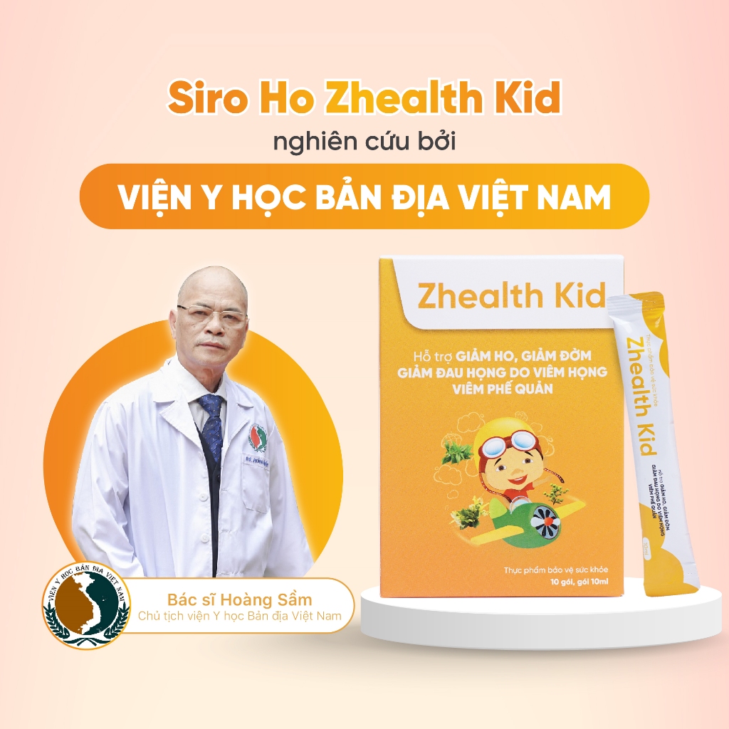 Ảnh Siro ho cho bé Zhealth Kid tăng đề kháng, giảm ho cảm, tiêu đờm, bổ phế, Growgreen AZ(10 gói x 10ml) 2
