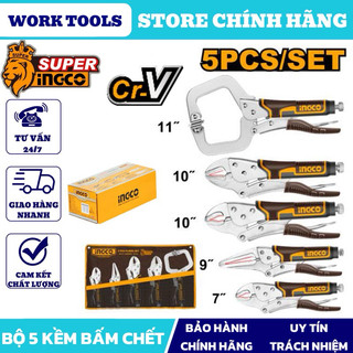 ĐỒ NGHỀ INGCO Bộ 5 kìm bấm chết 7" 9" 10" 11 COS23091