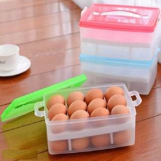 Hộp trứng 24 quả 2 tầng có nắp đậy ,hộp đựng trứng tủ lạnh xịn xò,khay đựng trứng
