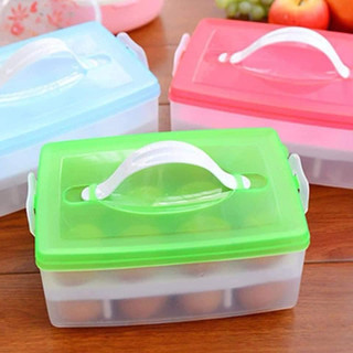 Hộp trứng 24 quả 2 tầng có nắp đậy ,hộp đựng trứng tủ lạnh xịn xò,khay đựng trứng