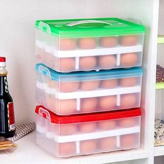 Hộp trứng 24 quả 2 tầng có nắp đậy ,hộp đựng trứng tủ lạnh xịn xò,khay đựng trứng
