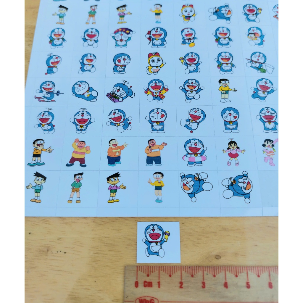 Sticker khen thưởng DOREAMON tờ A4 - SP8 | Shopee Việt Nam