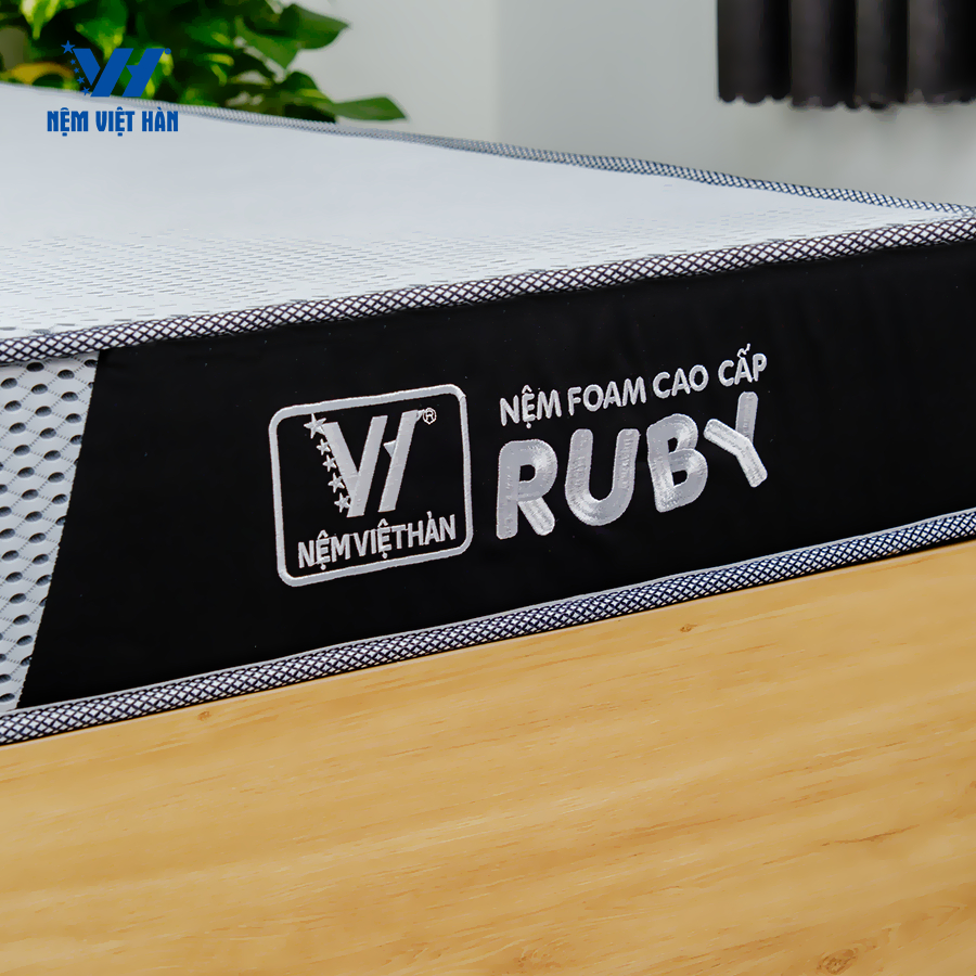 Ảnh Nệm foam Việt Hàn Ruby - Thoáng Khí, Nâng Đỡ Cơ Thể - Bảo Hành 10 Năm 4