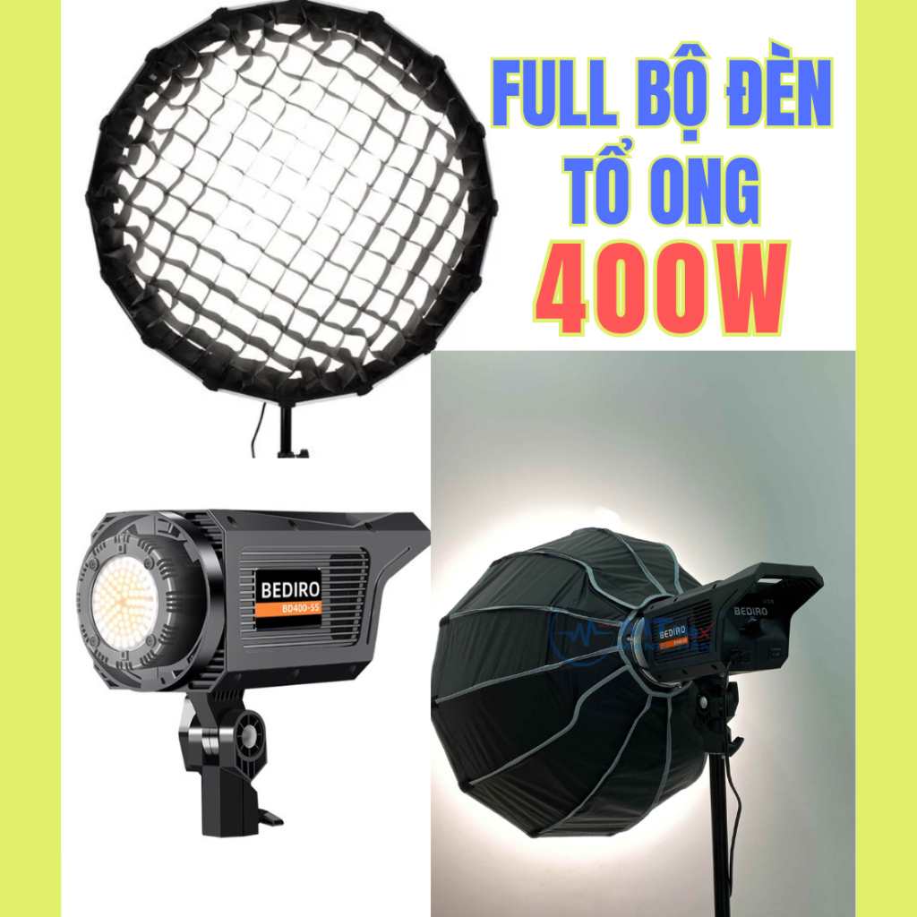 Đèn sofbox tổ ong hỗ trợ ánh sáng kinh doanh, chụp hình, Đèn studio ...